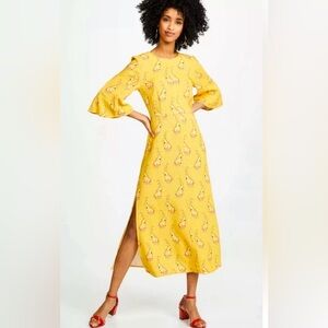 EUC Stine Goya Kirsten Dress in Paisley Yellow (XS)